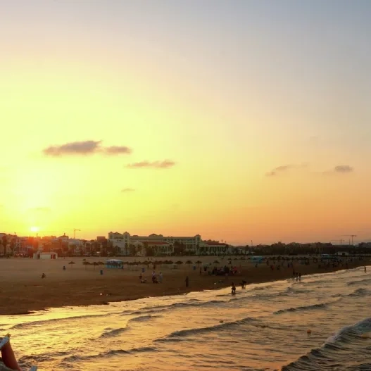 playa cabañal en Valencia