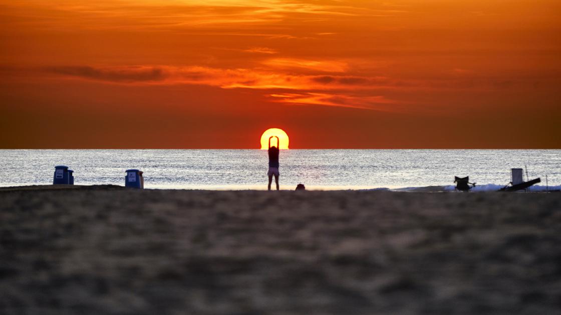 Atardecer en la playa