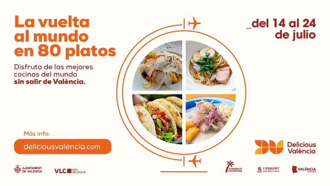 vuelta al mundo 80 platos, delicious Valencia