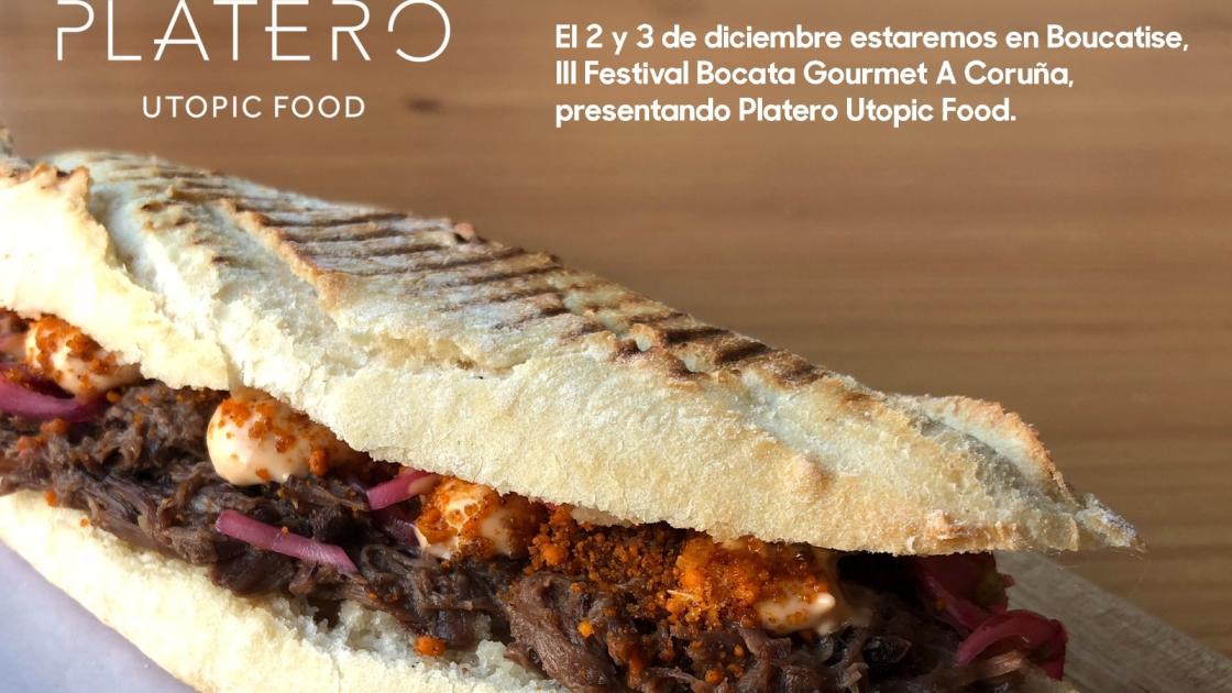 bocadillo en el cartel publicitario del evento