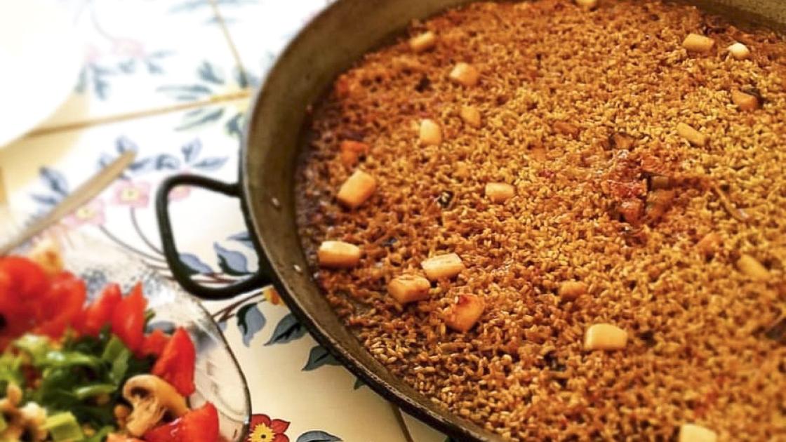 paella lista para comer
