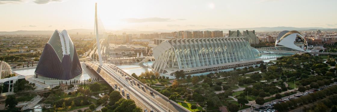 vista general de la ciudad de las artes